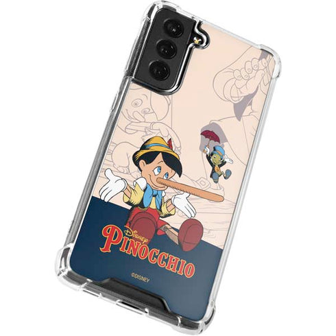 Disney Pinocchio and Jiminy Cricket Galaxy S21 FE Clear Case